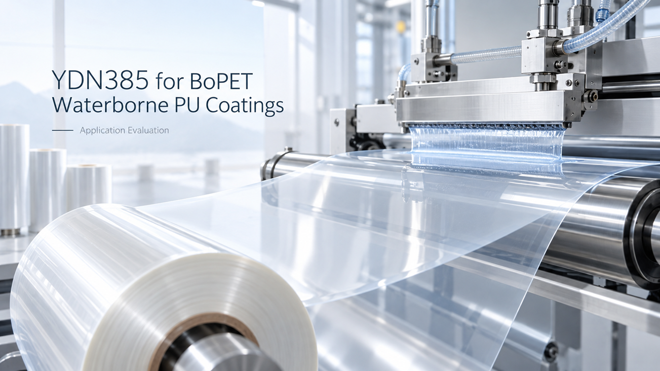 YDN385 for BoPET Waterborne PU Coatings: Application and Crosslinking Evaluation